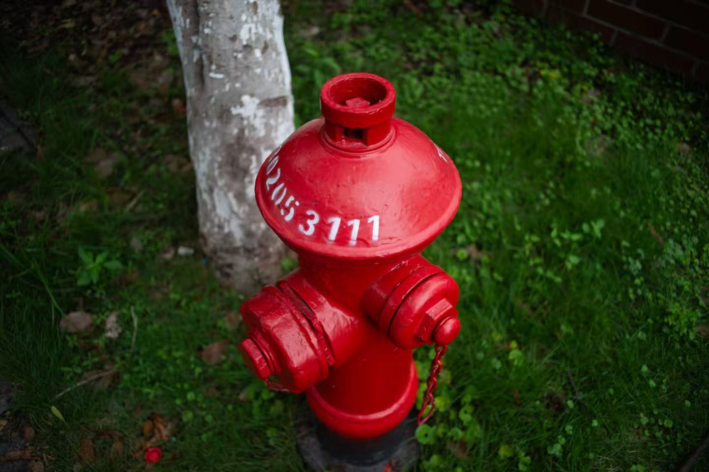 街拍 - 红色消防栓色彩表现